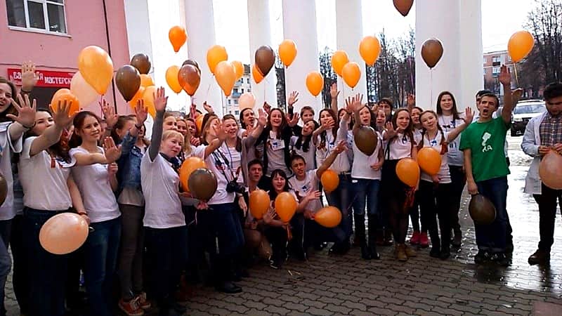 22 апреля город Канаш присоединился к всероссийской акции «Георгиевская ленточка».