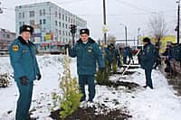 26 октября 2015 г. состоялось открытие мемориальной доски в память о А.В. Щетинине – первом начальнике прфессиональной пожарной охраны г. Канаш (фото №36).