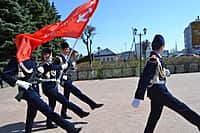 Акция "Часовой у Знамени Победы" проходит в Канашском районе (фото №16).