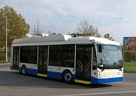 В Чебоксарах протестируют троллейбус на аккумуляторах.