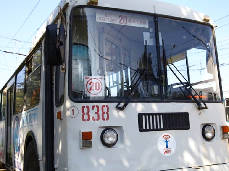 В Чебоксарских троллейбусах появился бесплатный Wi-Fi.