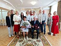 Церемония чествования золотого юбилея супругов Никитиных (фото №1).