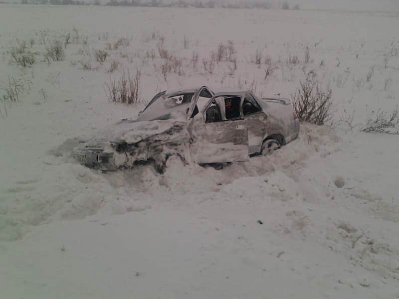 В Чувашии снегопад стал причиной большого числа мелких и крупных ДТП.