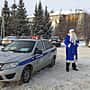 В Цивильском районе на дороги вышел Полицейский Дед Мороз.