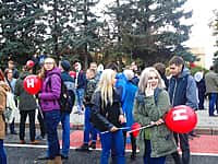 В день рождения Путина в Чебоксарах прошел пикет за Навального (фото №1).