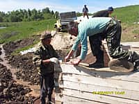 В деревне Каликово началось строительство купели церкви Иоанна Предтечи (фото №9).