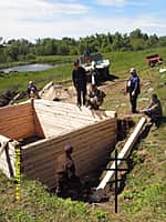 В деревне Каликово началось строительство купели церкви Иоанна Предтечи (фото №11).