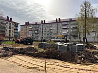 Работы по благоустройству дворовых территорий многоквартирных домов начаты в Канаше (фото №2).