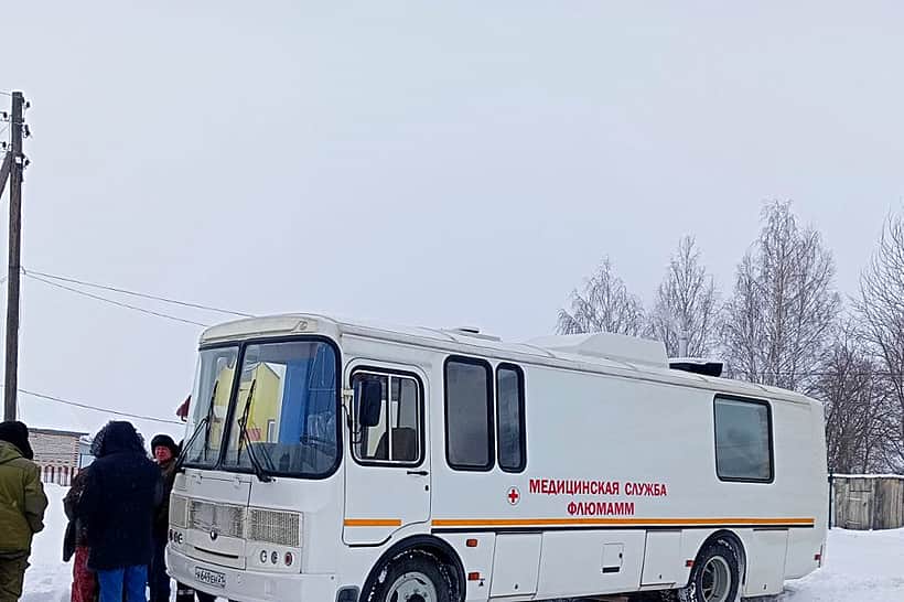 Передвижной флюорограф и маммограф в Янгличах Канашского МО: профилактика заболеваний легких и груди.