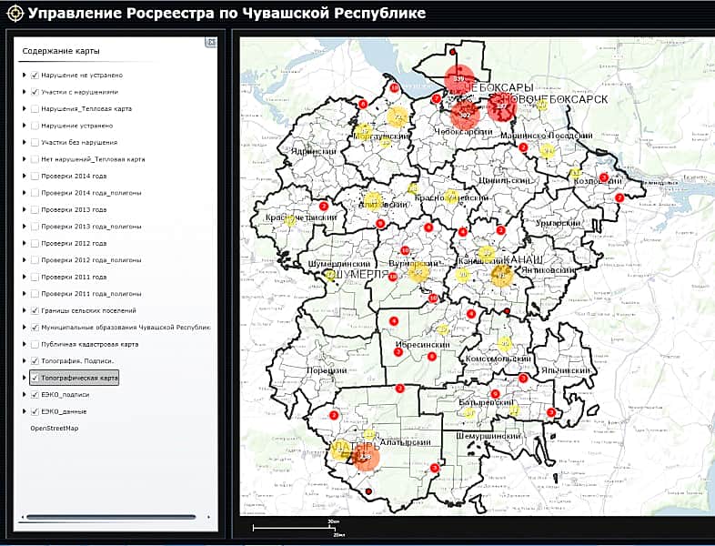 На Геопортале Чувашии появились сведения о проверках соблюдения норм земельного законодательства.