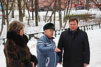 Глава администрации города Канаш В.В. Софронов ознакомился с ходом работ по реконструкции здания детской поликлиники (фото №4).