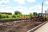 Глава администрации г. Канаш проинспектировал ход строительных работ автомобильной дороги по ул. Ильича (фото №4).