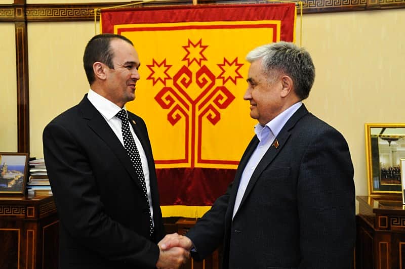 Глава Чувашии Михаил Игнатьев встретился с депутатом Госдумы России Валентином Шурчановым.