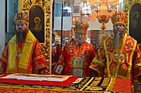 Глава Чувашской митрополии Высокопреосвященнейший Варнава митрополит Чебоксарский и Чувашский совершил Божественную литургию в храме святителя Николая города Канаш (фото №5).