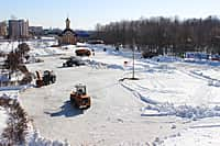 В городе Канаше идет подготовка к проводам зимы (фото №1).