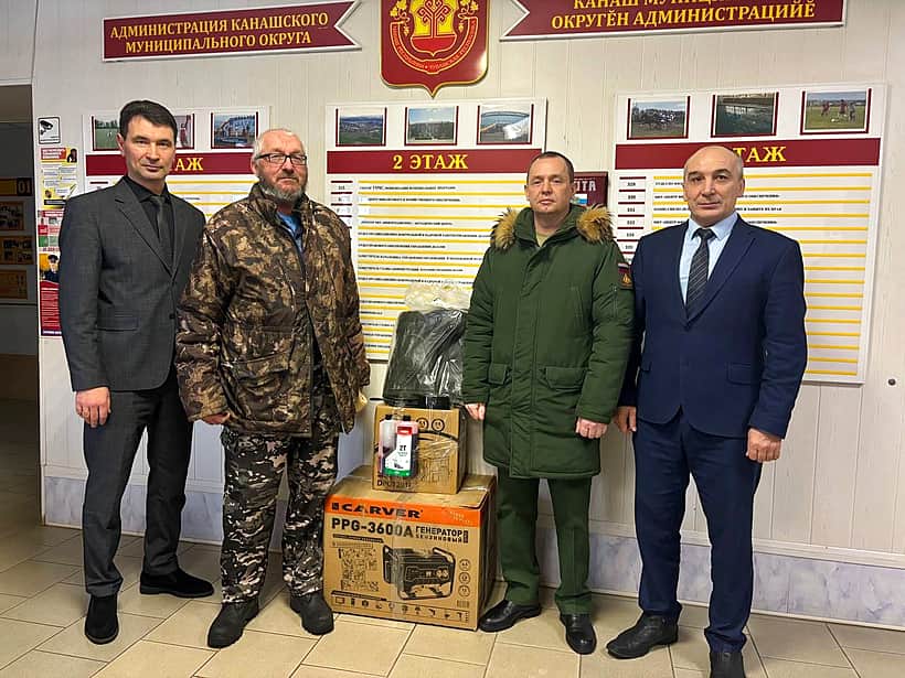 В 35-й раз доставил гуманитарную помощь пенсионер из Канашского МО.