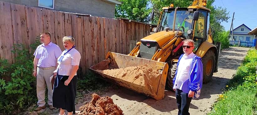 По улице Циолковского в Канаше ведётся строительство системы централизованного водоотведения.