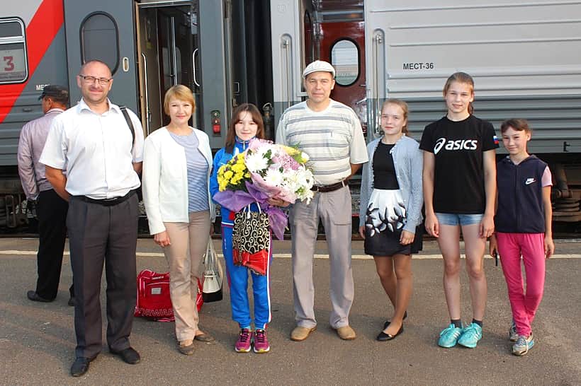 Канаш встретил юную героиню состоявшегося первенства Европы по вольной борьбе.