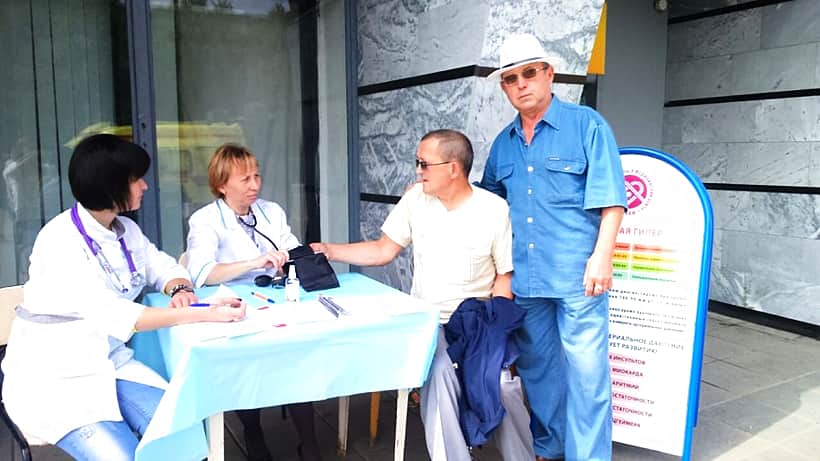 Канашcкий "Сосудистый патруль" провел работу среди населения.