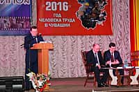 В Канаше с участием Председателя Кабинета Министров Чувашии Моторина И.Б. состоялось совещание по итогам социально-экономического развития города Канаша за 2015 год (фото №1).