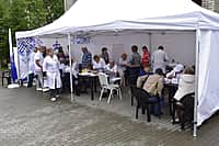 131 человек обследовали специалисты Канашской ЦРБ в выездном пункте здоровья, который развернул деятельность в деревне Малые Бикшихи. (фото №5).