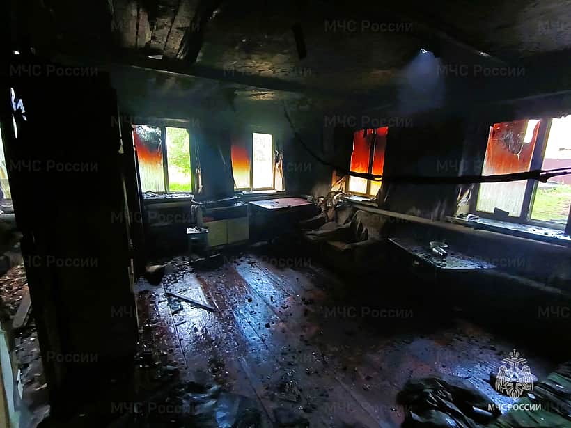 22 июня на территории Канашского района произошел пожар, есть погибший.