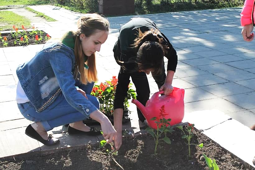 Команда территориального штаба «ЭКА» города Канаш приняла участие в республиканской акции "Ростки Победы".