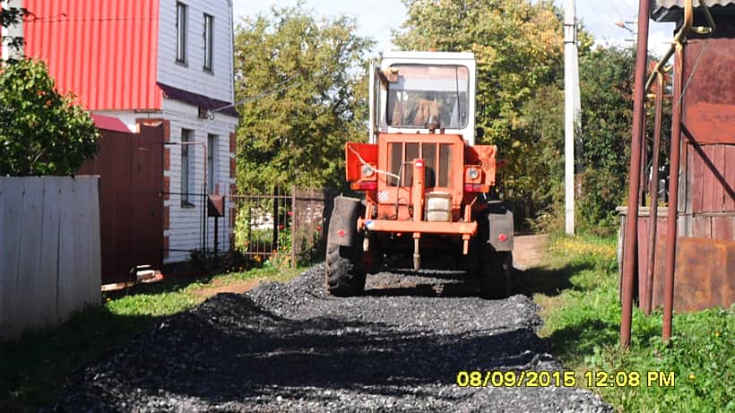 В Малобикшихском сельском поселении произведен частичный ремонт дороги по улице Канашская.