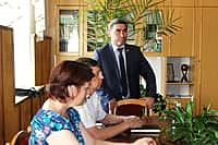 Министр транспорта и дорожного хозяйства Чувашской Республики встретился с работниками Канашского элеватора – филиала ОАО "Чувашхлебпродукт" (фото №1).