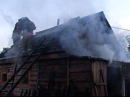 Огненное ЧП произошло по улице Комсомольская в г. Канаш.