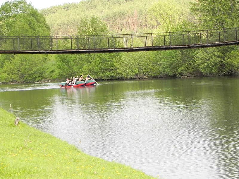 Поход по реке Малый Цивиль на катамаранах.