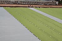 Пора шнуровать бутсы?  В Канаше завершается строительство футбольного поля на стадионе «Локомотив» (фото №1).