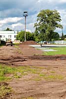 Пора шнуровать бутсы?  В Канаше завершается строительство футбольного поля на стадионе «Локомотив» (фото №4).