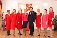 Праздник "Счастье вдвойне" прошёл во Дворце бракосочетаний города Канаш (фото №24).