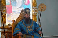 В праздник Сретения Господня епископ Стефан совершил Божественную литургию в храме святителя Николая города Канаш (фото №1).