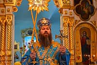 В праздник Сретения Господня епископ Стефан совершил Божественную литургию в храме святителя Николая города Канаш (фото №4).