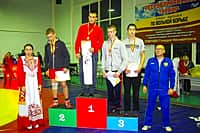 Представители сборной команды города Канаша четырежды поднимались на пьедестал почета первенства Чувашской Республики по спортивной борьбе среди спортсменов 2000-2001 гг.р. (фото №3).