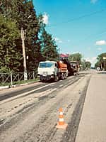 Ремонтные дорожные работы в Канаше продолжаются. (фото №1).