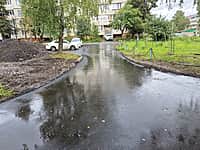 Завершены работы по ремонту дворовых территорий по улицам Машиностроителей, Куйбышева (фото №3).
