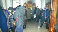 Сегодня в церкви Иконы Казанской Божьей Матери прошло праздничное богослужение (фото №2).