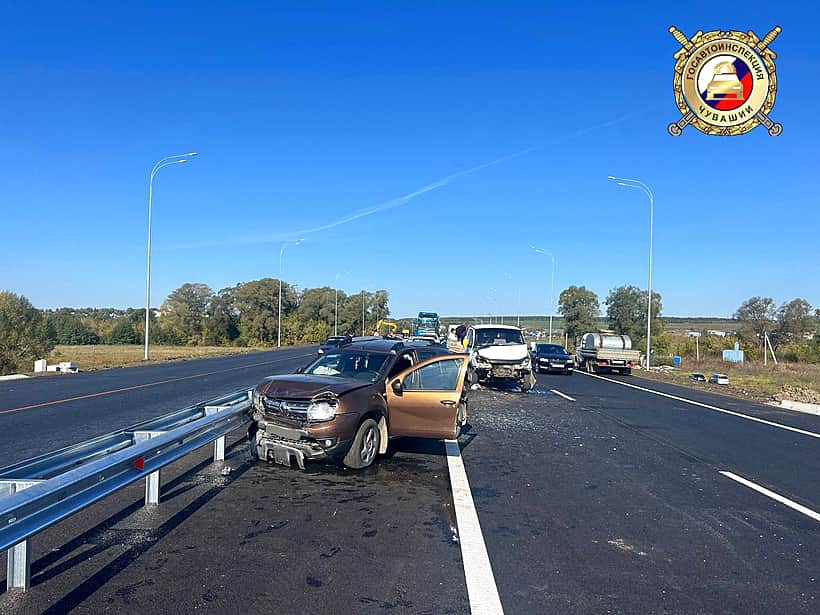 В Шихазанах произошло ДТП с четырьмя автомобилями.