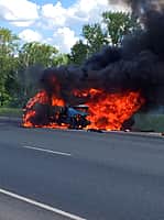 Страшное ДТП с пожаром в Канашском районе, есть погибшие (фото №3).