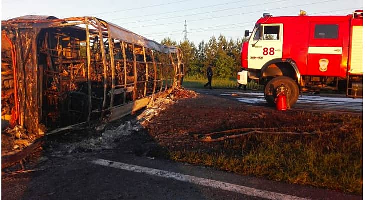 В Татарстане в аварии погибли 14 пассажиров автобуса.