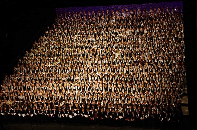 Тимофеев Матвей из г.Канаш принял участие в тысячеголосом Детском хоре России.