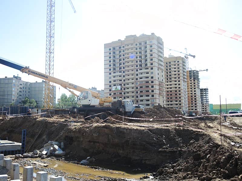 Вице-премьер Олег Марков посетил строящийся в г.Чебоксары микрорайон "Кувшинка".