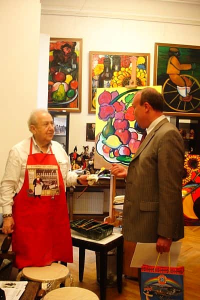 Встреча полпреда Чувашии Леонида Волкова с Президентом Российской академии художеств Зурабом Церетели.