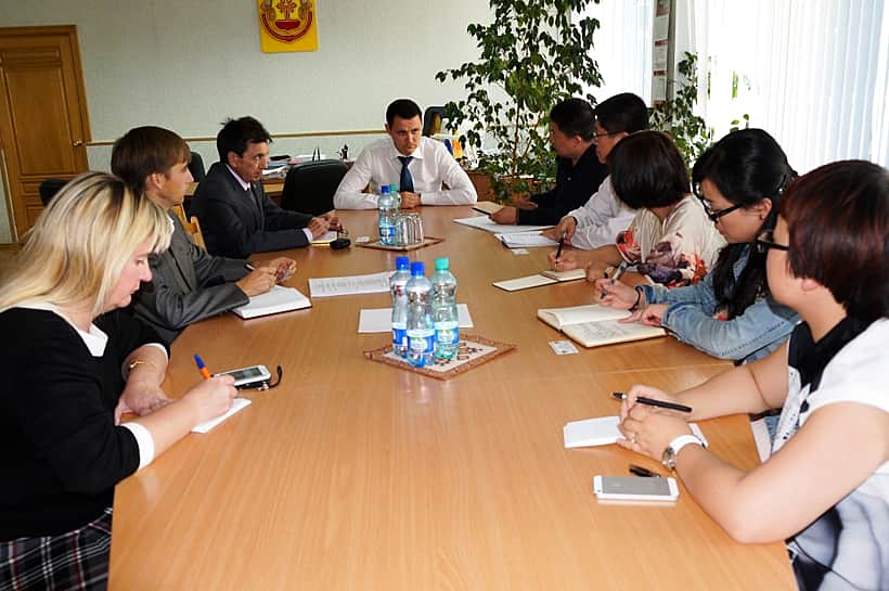 Встреча с представителями китайской делегации.