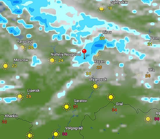В выходные дни в Чувашии ожидается комфортная летняя погода. В субботу - местами кратковременные дожди, а в воскресенье обойдется без осадков.