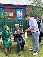 Бывший председатель колхоза "Путь Ленина" отмечает 95-летие.