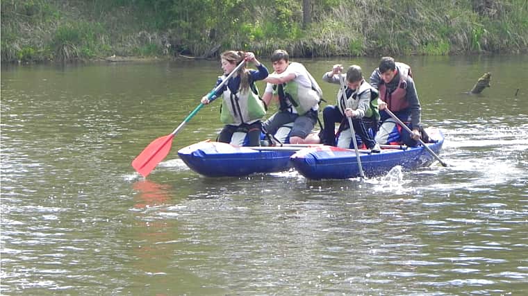 Юные туристы Канашского района достойно одолели водные дистанции Туриады.